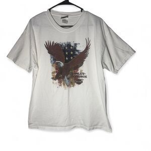 VTG 2007 Harley Davidson Thunder Tower SC Graphic T-Shirt Large Grunge